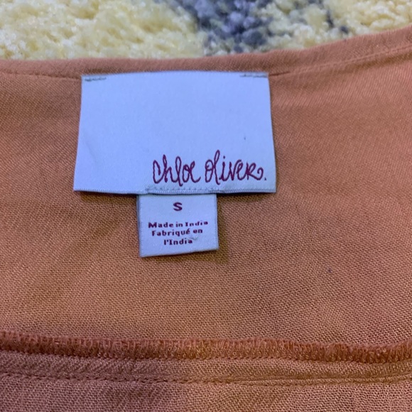 Chloe Oliver Anthropologie Embroidered Blouse Small EUC - Picture 5 of 5